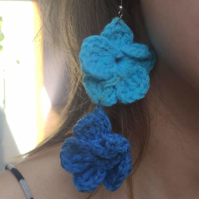 Aleksandra Kempa - 2 - Kolczyki z włóczki